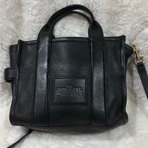 Black Leather Tote Bag